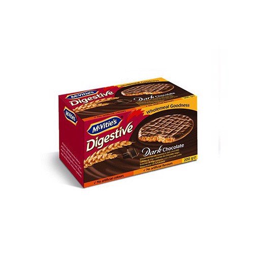 BÁNH QUY LÚA MÌ NGUYÊN CÁM CHOCOLATE ĐEN MCVITIE'S DIGESTIVE 200G